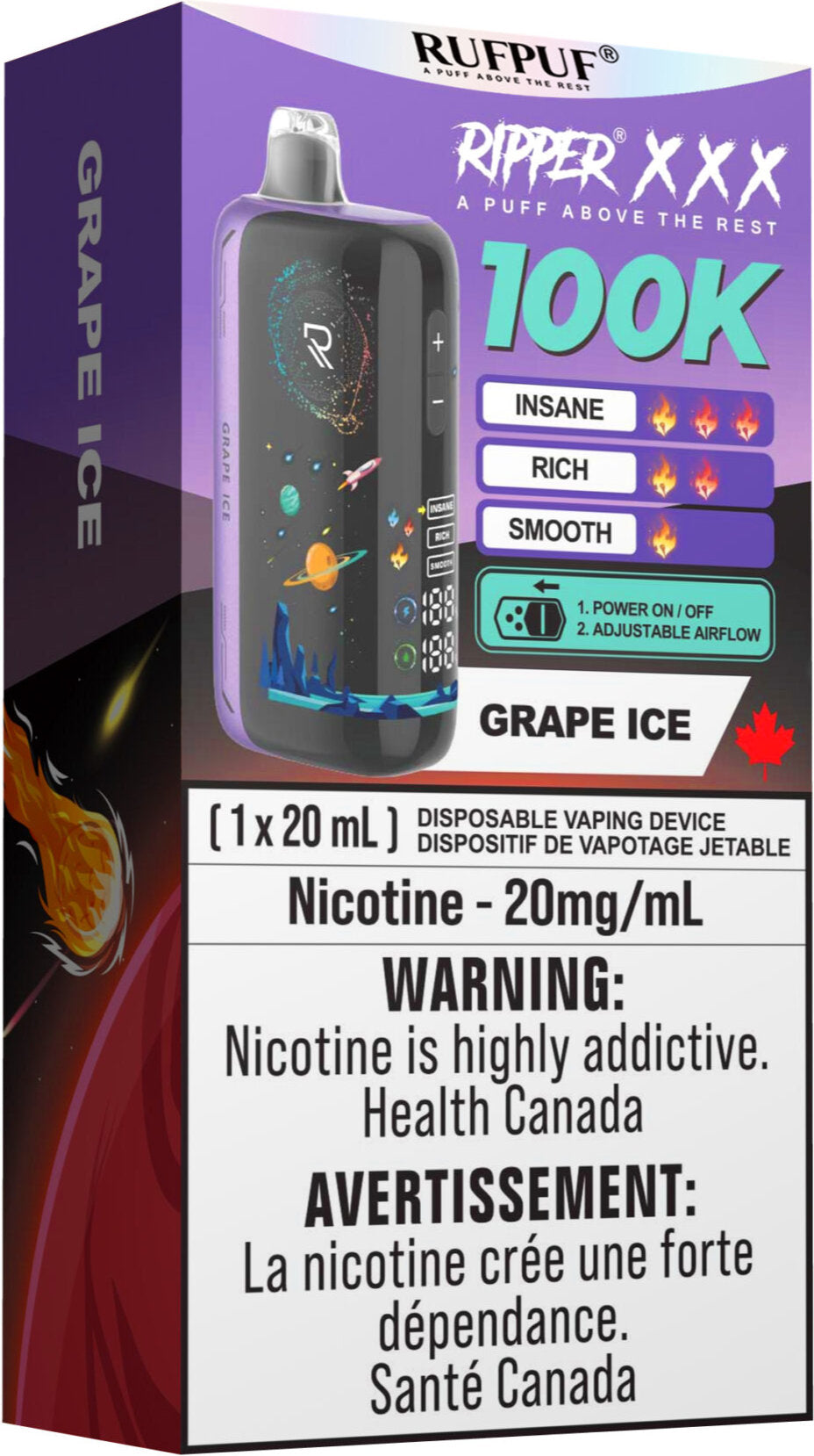 rufpuf ripper xxx 100k disposable vape grape ice rufpuf ripper xxx 100k disposable vape grape ice