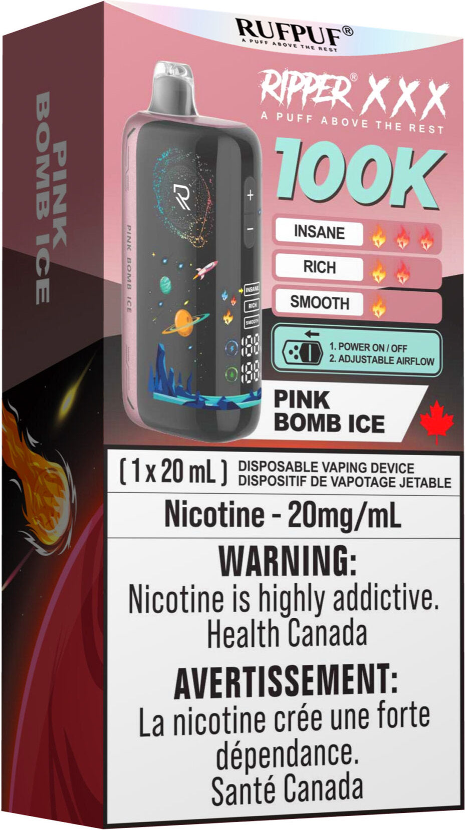 rufpuf ripper xxx 100k disposable vape pink bomb ice rufpuf ripper xxx 100k disposable vape pink bomb ice