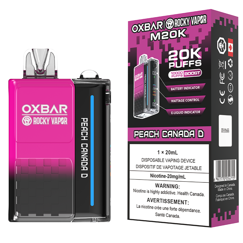 rocky vapor oxbar m20k disposable vape peach canada d rocky vapor oxbar m20k disposable vape peach canada d
