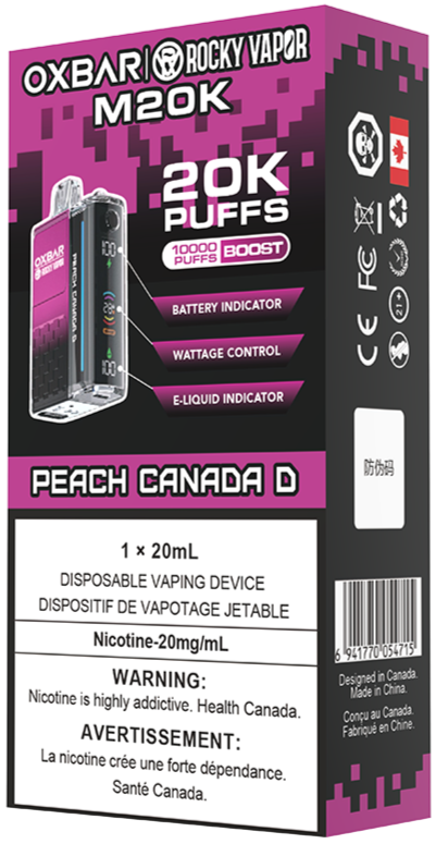 rocky vapor oxbar m20k disposable vape peach canada d rocky vapor oxbar m20k disposable vape peach canada d