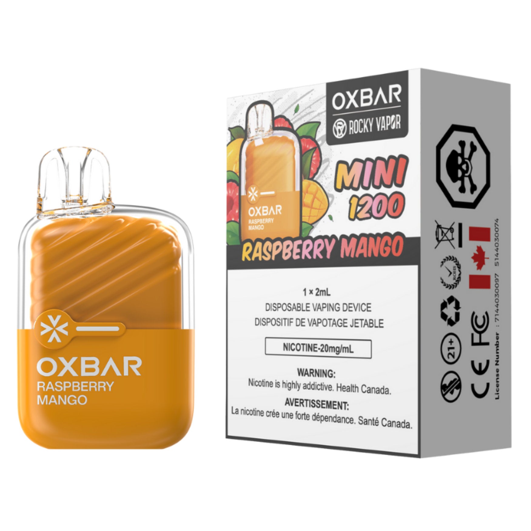 rocky vapor oxbar mini 1200 disposable vape raspberry mango rocky vapor oxbar mini 1200 disposable vape raspberry mango