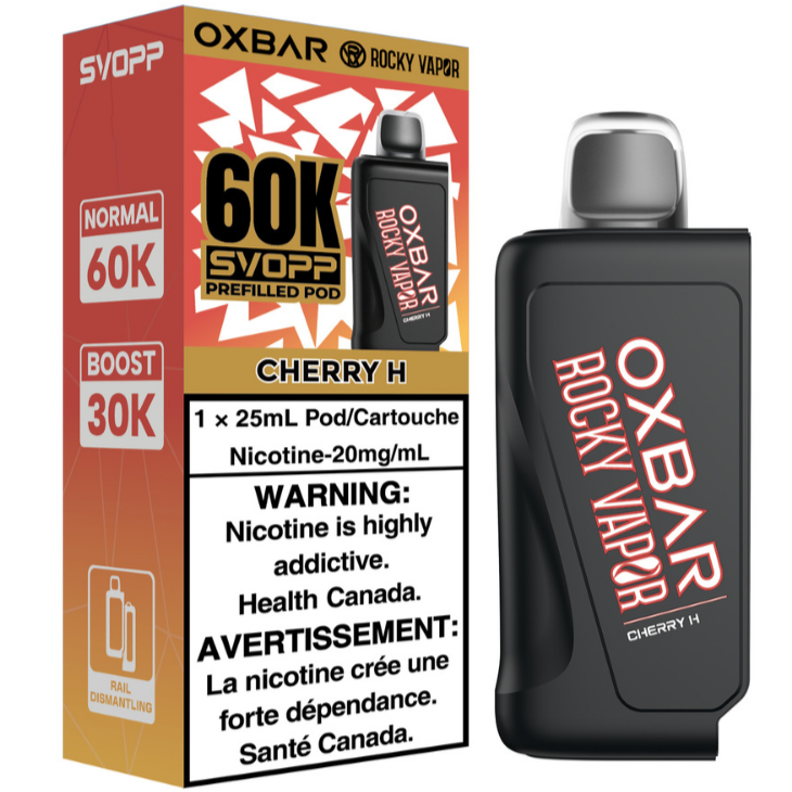 rocky vapor oxbar svopp 60k pod pack cherry h rocky vapor oxbar svopp 60k pod pack cherry h