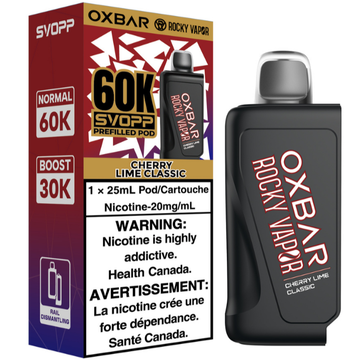 rocky vapor oxbar svopp 60k pod pack cherry lime classic rocky vapor oxbar svopp 60k pod pack cherry lime classic
