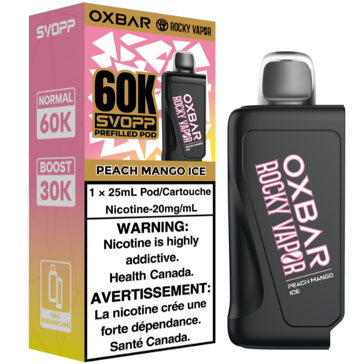 rocky vapor oxbar svopp 60k pod pack peach mango ice rocky vapor oxbar svopp 60k pod pack peach mango ice