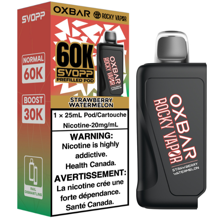 rocky vapor oxbar svopp 60k pod pack strawberry watermelon rocky vapor oxbar svopp 60k pod pack strawberry watermelon