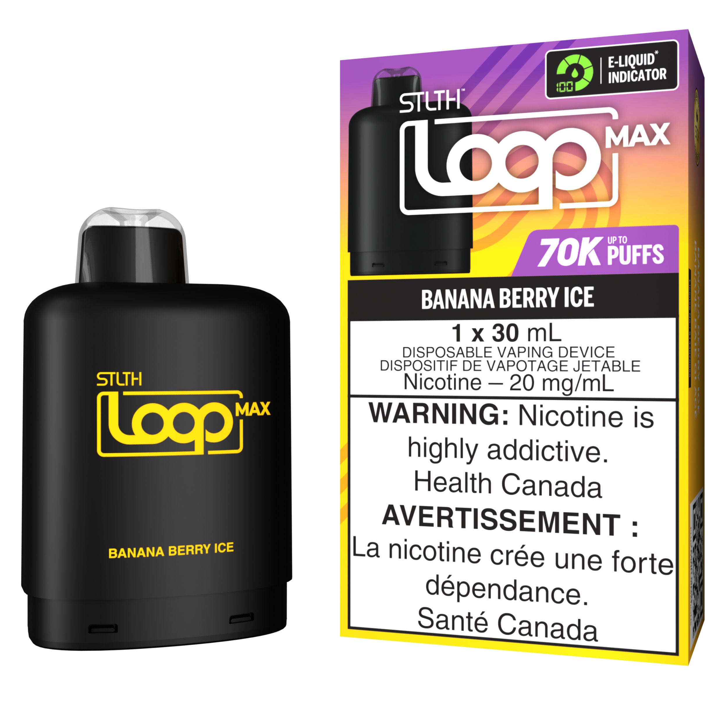 stlth loop max 70k pod pack banana berry ice stlth loop max 70k pod pack banana berry ice