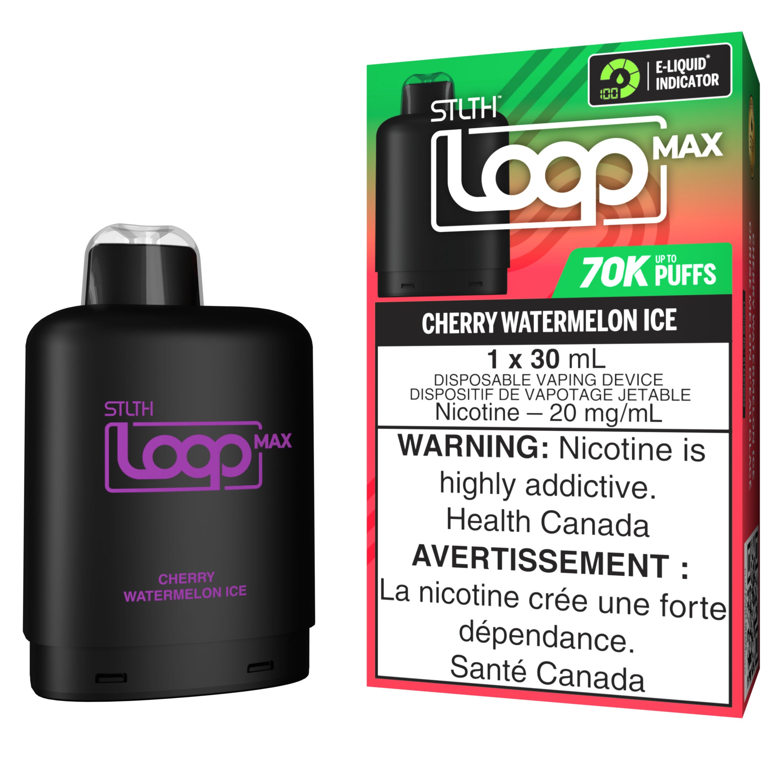 stlth loop max 70k pod pack cherry watermelon ice stlth loop max 70k pod pack cherry watermelon ice