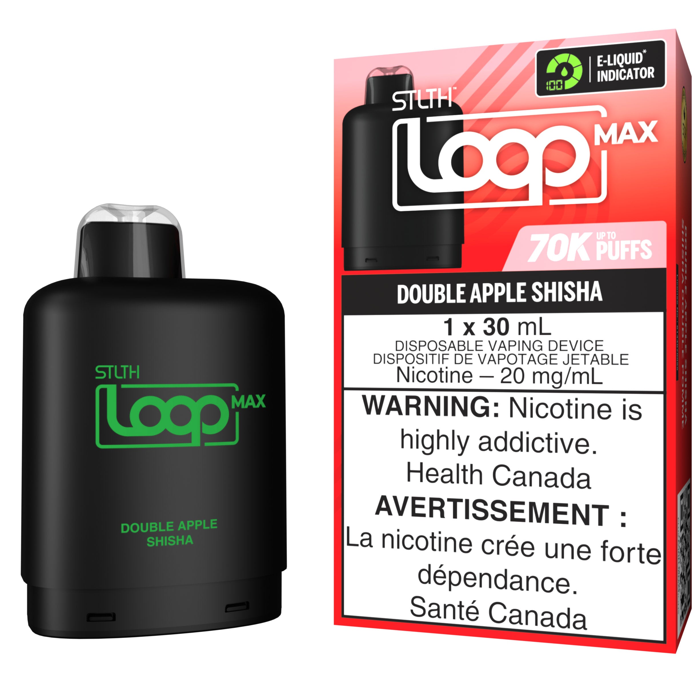 stlth loop max 70k pod pack double apple shisha stlth loop max 70k pod pack double apple shisha