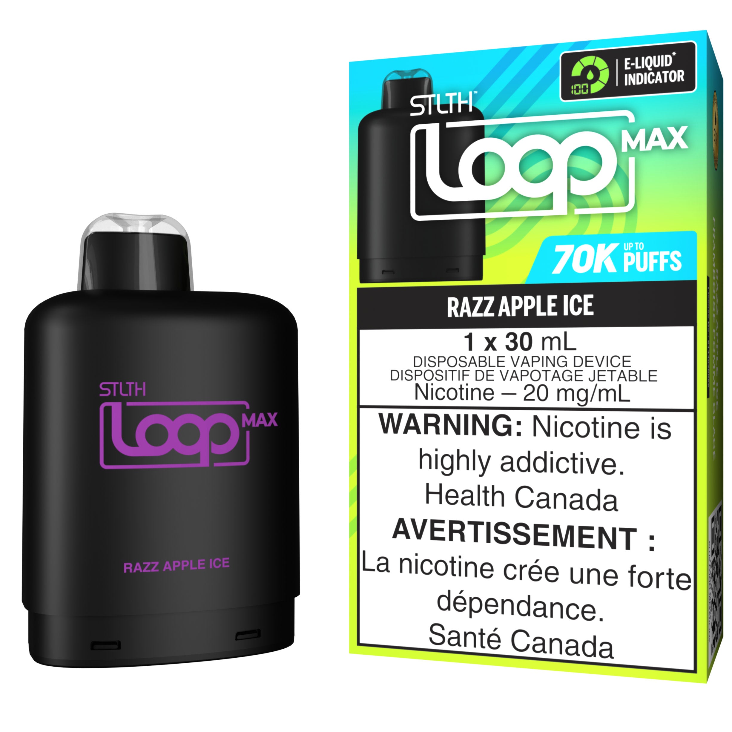 stlth loop max 70k pod pack razz apple ice stlth loop max 70k pod pack razz apple ice