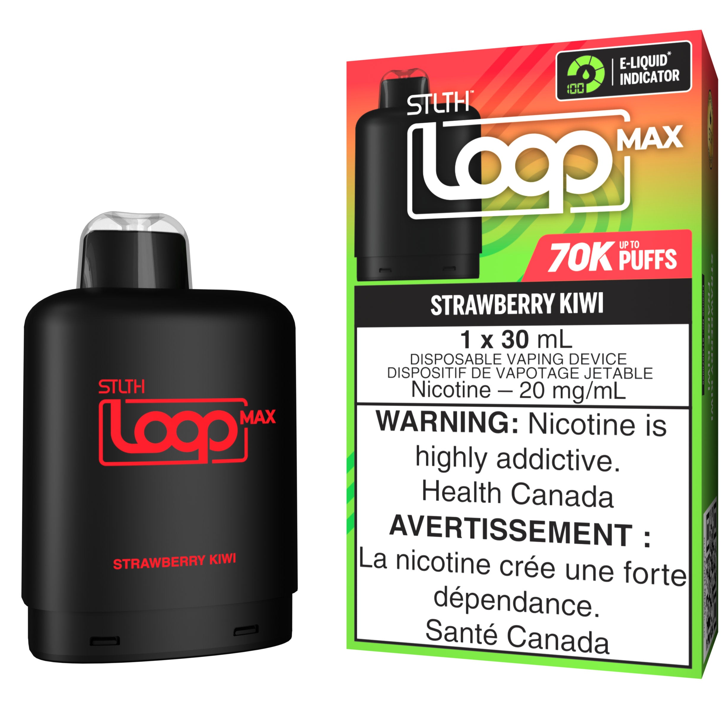 stlth loop max 70k pod pack strawberry kiwi stlth loop max 70k pod pack strawberry kiwi