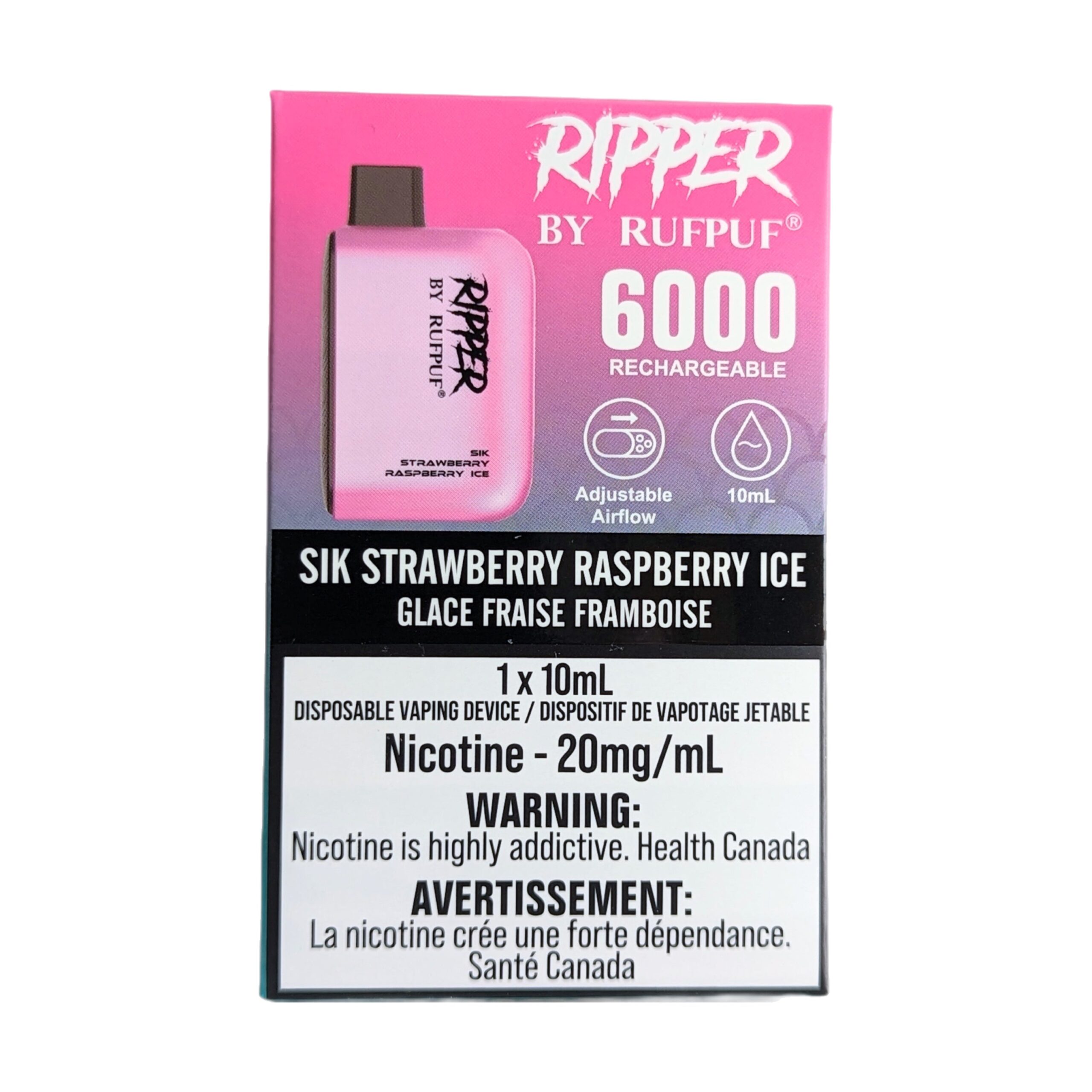rufpuf ripper 6000 disposable sik strawberry raspberry ice rufpuf ripper 6000 disposable sik strawberry raspberry ice