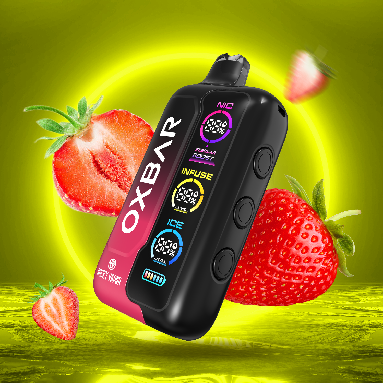 rocky vapor oxbar tri fusion disposable vape strawberry h rocky vapor oxbar tri fusion disposable vape strawberry h