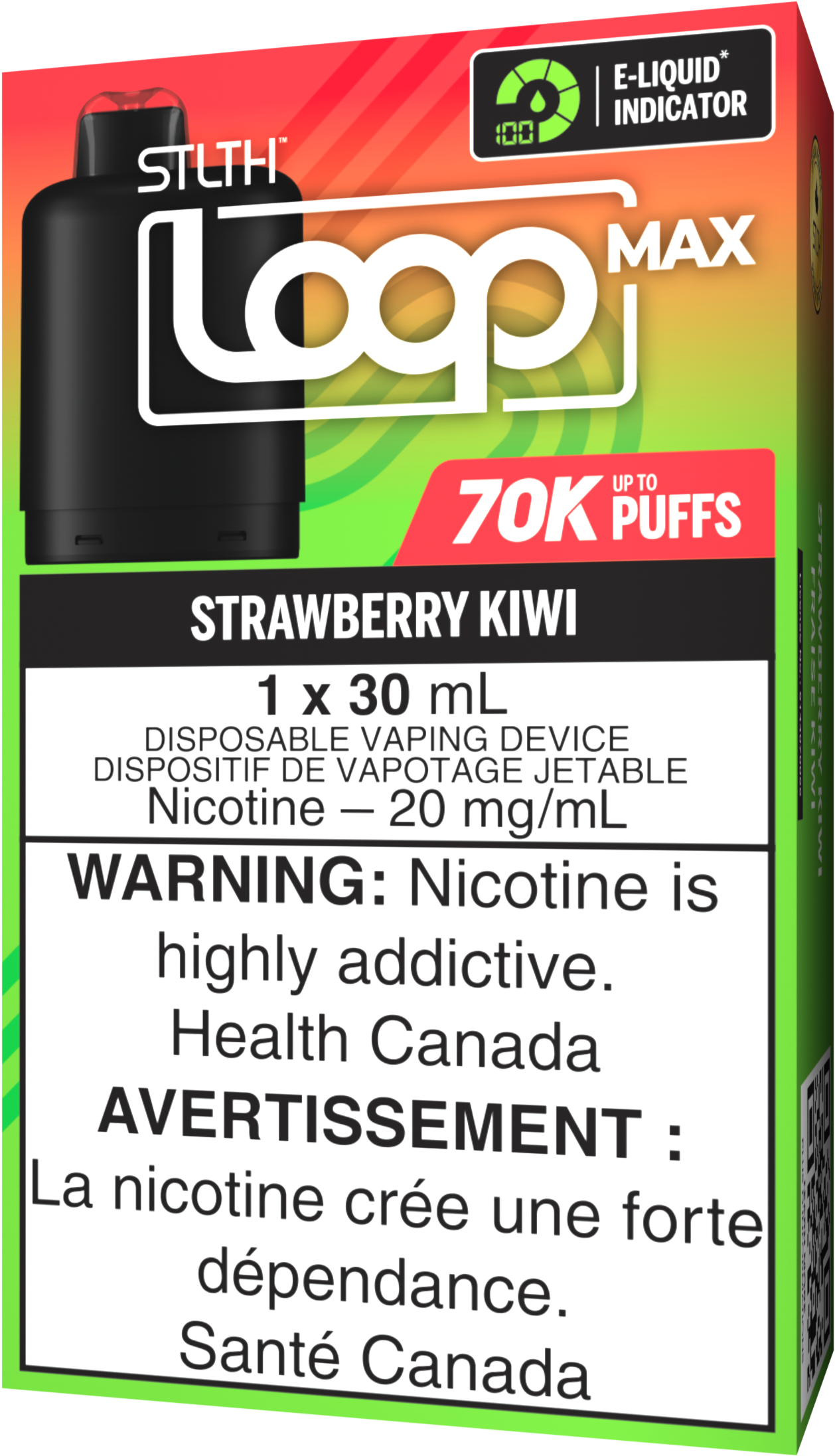 stlth loop max 70k pod pack strawberry kiwi stlth loop max 70k pod pack strawberry kiwi