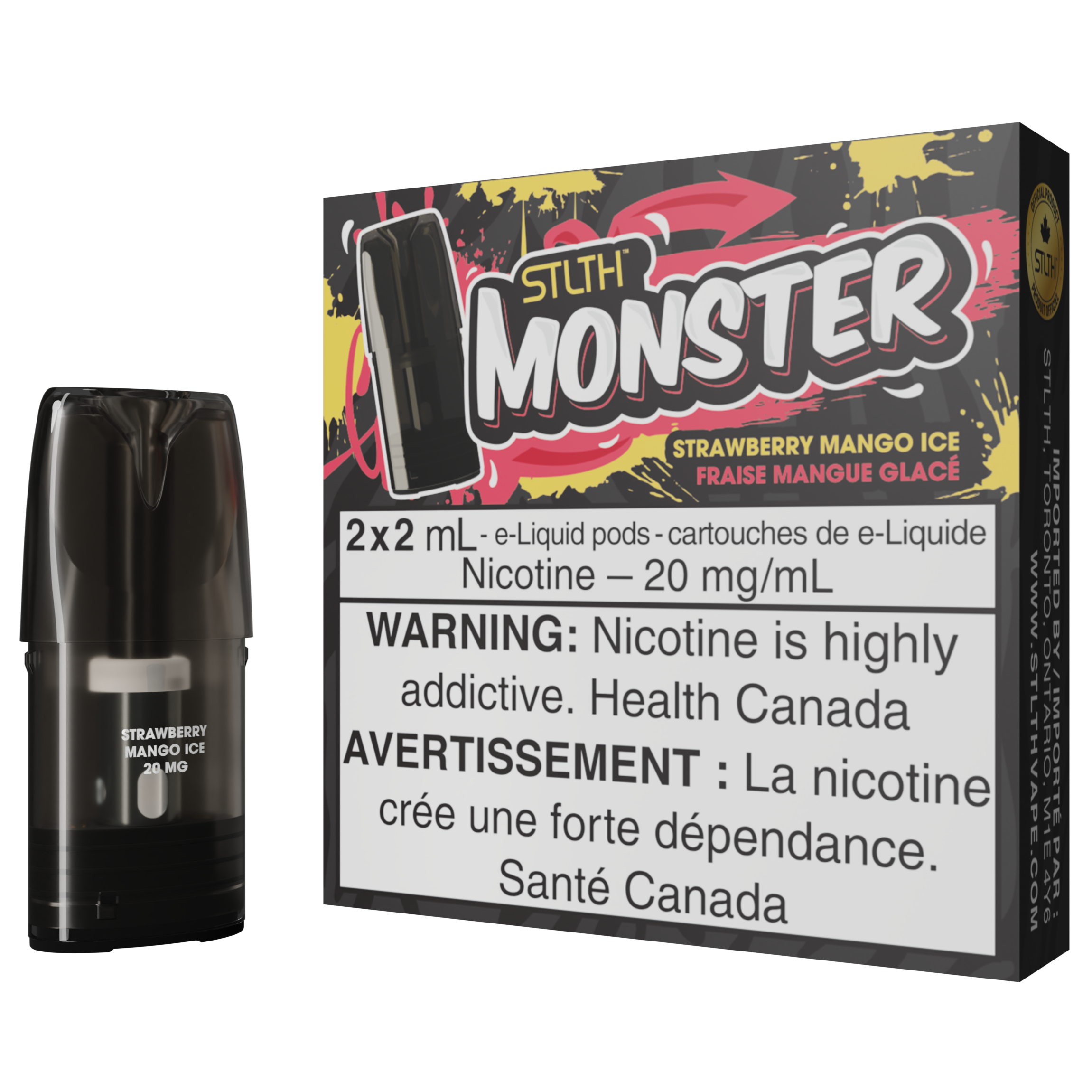 stlth monster pod pack strawberry mango ice stlth monster pod pack strawberry mango ice