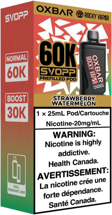 rocky vapor oxbar svopp 60k pod pack strawberry watermelon rocky vapor oxbar svopp 60k pod pack strawberry watermelon