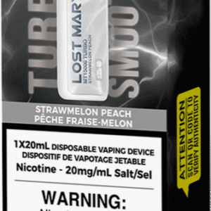 lost mary mt15000 turbo disposable vape strawmelon peach