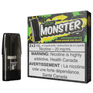 stlth monster pod pack strawnana kiwi ice