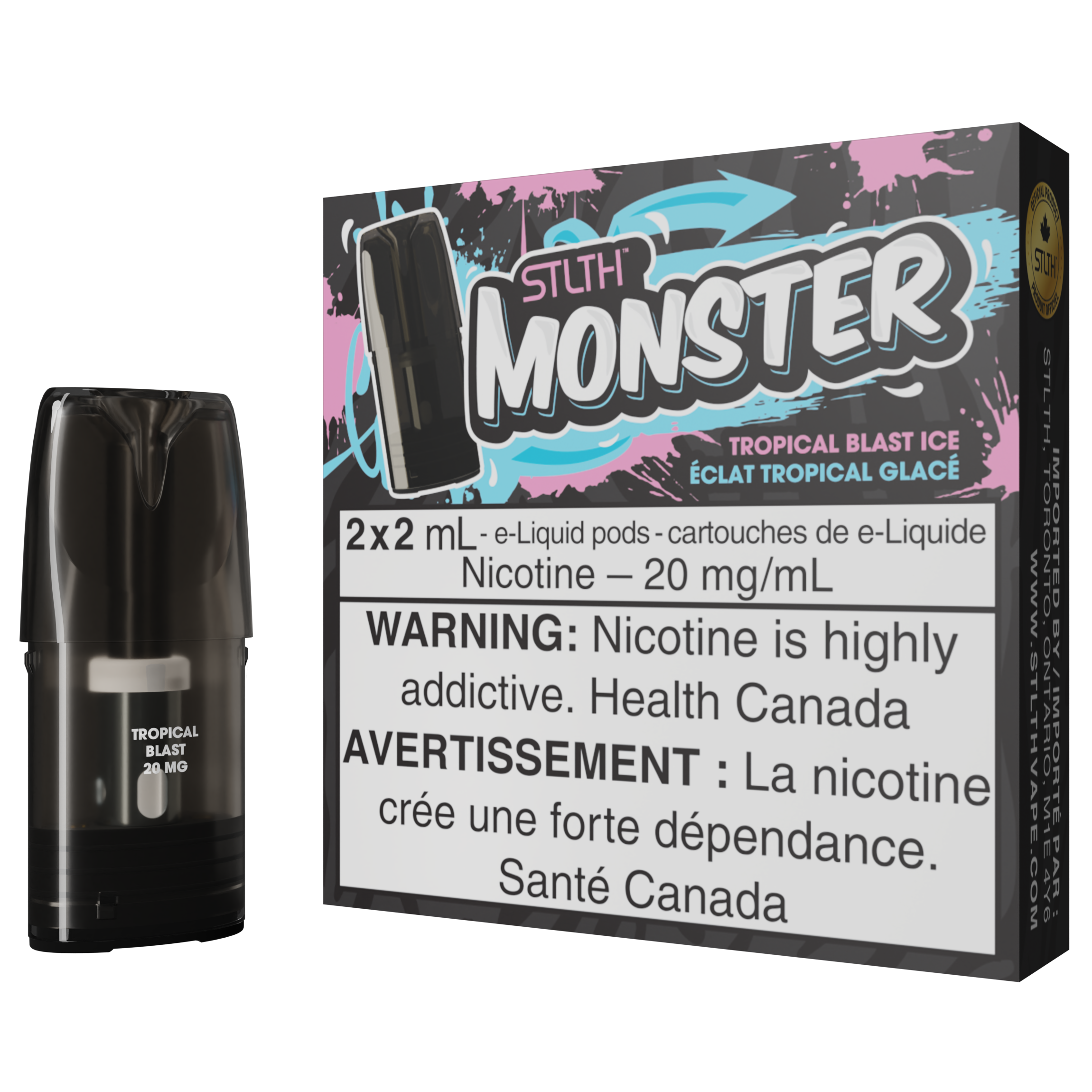 stlth monster pod pack tropical blast ice stlth monster pod pack tropical blast ice