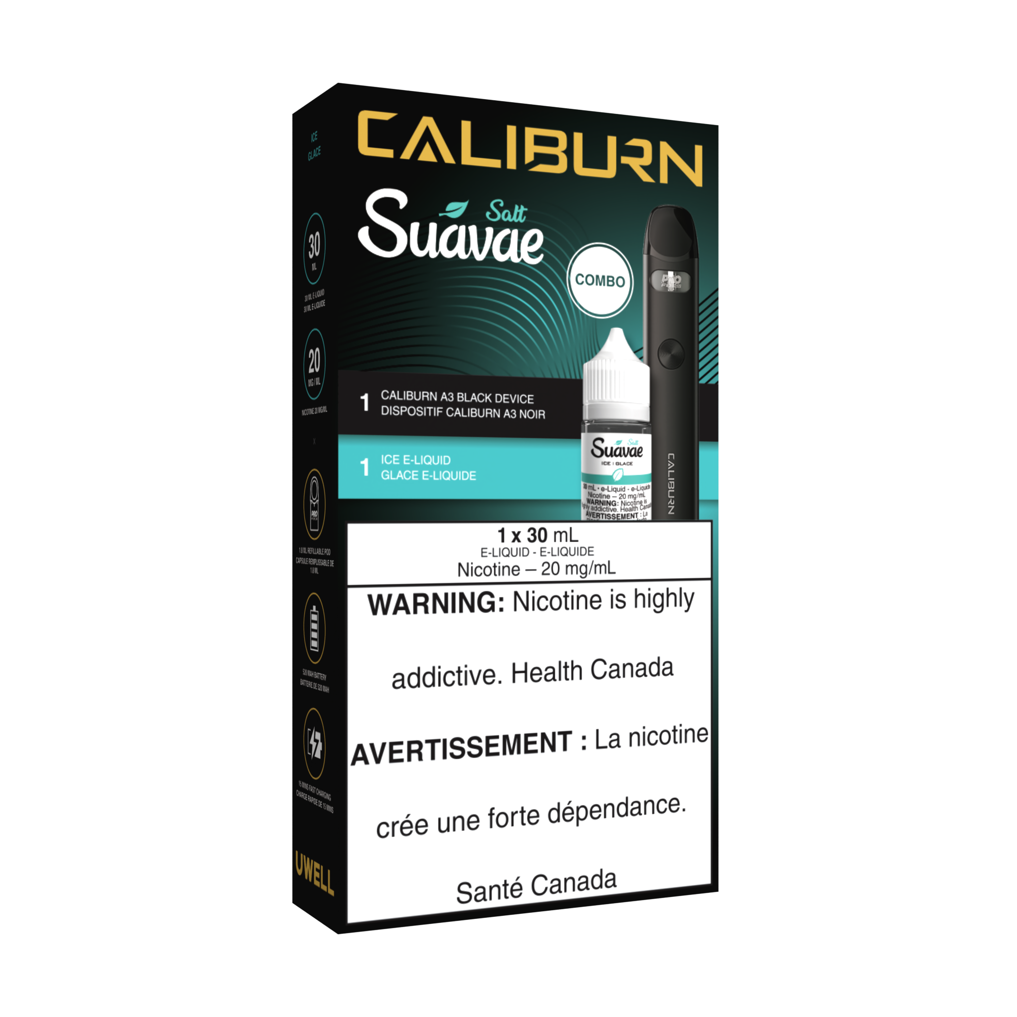uwell caliburn a3 pod kit and salt e liquid bundle uwell caliburn a3 pod kit and salt e liquid bundle
