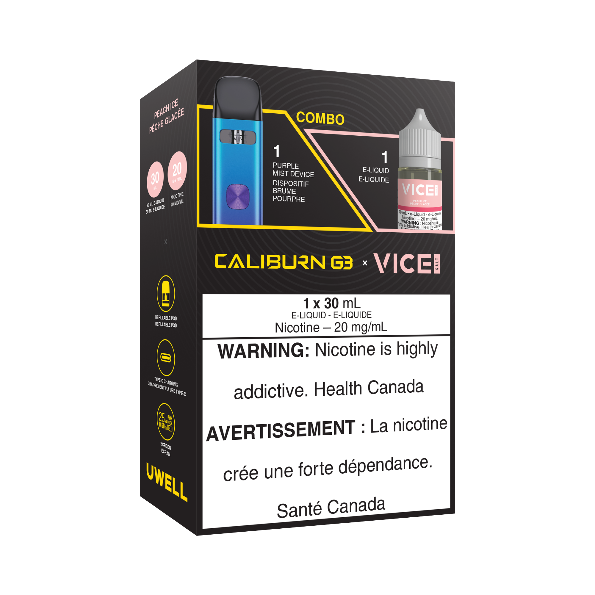uwell caliburn g3 pod kit and salt e liquid bundle uwell caliburn g3 pod kit and salt e liquid bundle