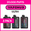 3 PACK – VAPEHUB ULTRA – 20000 PUFFS import placeholder for 77133