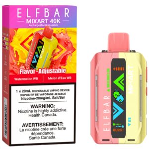 elf bar mixart 40k disposable vape watermelon wb