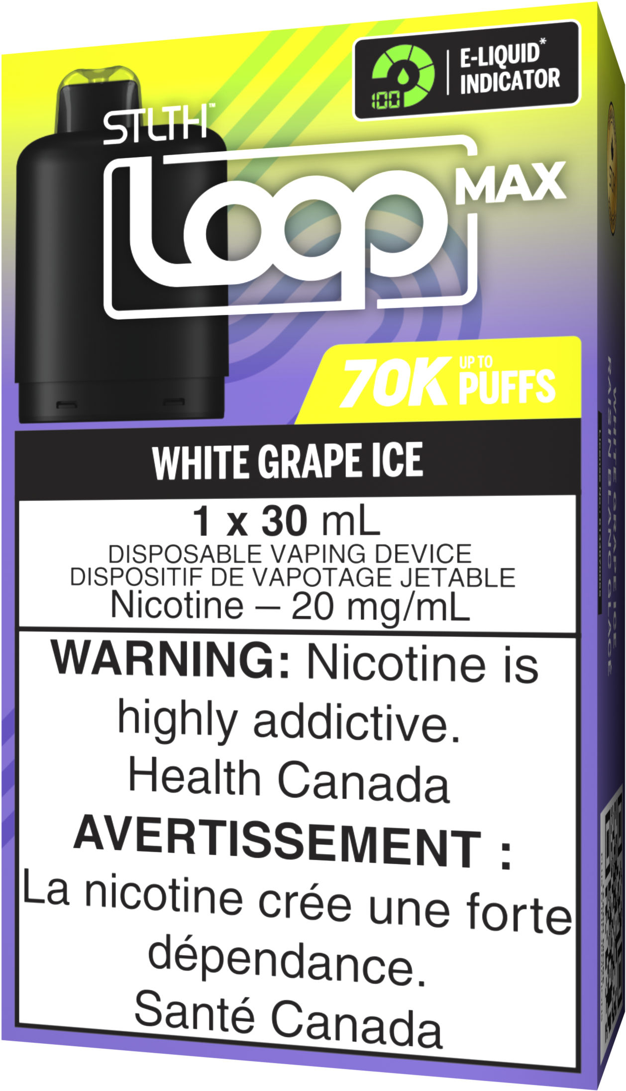 stlth loop max 70k pod pack white grape ice stlth loop max 70k pod pack white grape ice