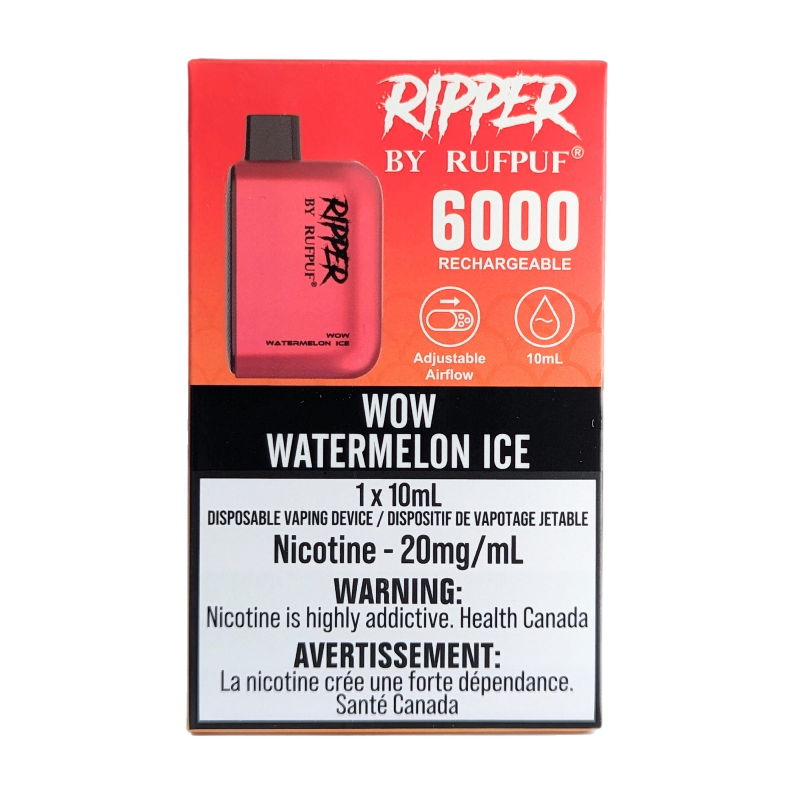 rufpuf ripper 6000 disposable wow watermelon ice rufpuf ripper 6000 disposable wow watermelon ice