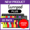 GUNNPOD PLUS – 4500 PUFFS – 20 PACK import placeholder for 69001