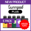 GUNNPOD PLUS – 4500 PUFFS – 5 PACK import placeholder for 68999