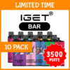 10 PACK – IGET BAR – 3500 PUFFS import placeholder for 26594