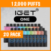 20 PACK – IGET ONE – 12000 PUFFS import placeholder for 81488