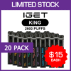 IGET KING – 2600 PUFFS – 20 PACK import placeholder for 69724