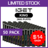 IGET KING – 2600 PUFFS – 50 PACK import placeholder for 69725