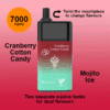CRANBERRY COTTON CANDY + MOJITO ICE – MOOODAN DUAL FLAVOUR – 7000 PUFFS import placeholder for 76902