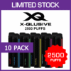 X-QLUSIVE – 2500 PUFFS – 10 PACK import placeholder for 70426