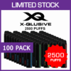 X-QLUSIVE – 2500 PUFFS – 100 PACK import placeholder for 70844
